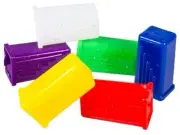 Box of 144 Plak Smacker Rectangle Glittered Toothbrush Covers