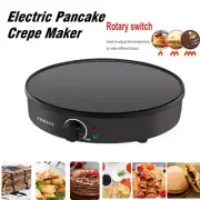 Electric Pancake Crepe Maker Kitchen Cooking Non-stick Coating Plate Pan 1000W