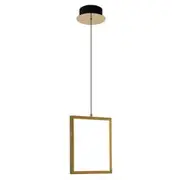 Vencha Dahli Modern Metal Square Single 1 Light LED Pendant Light