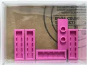 LEGO Parts - Dark Pink Plate 1 x 3 2 Studs (Double Jumper) - No 34103 - QTY 5