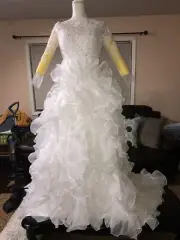 Custom Made Wedding Dress Size 12