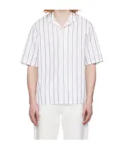Eren striped shirt S White