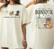 Comfort Colors Disney Aristocats Bonjour T-Shirt, Disney The Aristocats Marie