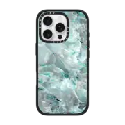 iPhone 16 Pro Impact Case Teal Onyx Marble