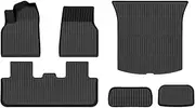 Car Trunk Mat,Compatible with Tesla Model Y 2025 Juniper TPE Floor Mats & Cargo Liner All Weather Trunk Mats Floor Liner Backrest Mats(6PCS Sets)