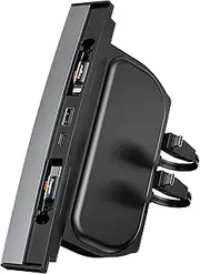Fasgear USB Hub Docking Station 4-Ports Compatible for Tesla Model 3/Y 2023 2022 2021 Model Y 2024 Car Interior Accessories, Retractable 80cm Light-ning and Type C Cable for Model 3 y Center Console
