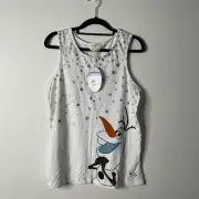 PJ Top Frozen Character Olaf White Sleep Top by Peter Alexander