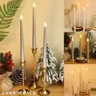 LED Simulation Candle Lights Flameless Taper Candles Battery Party Decor Light
