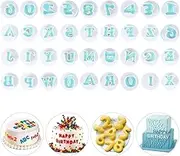 36pcs Alphabet Letter Numbers Fondant Cake Mould Set,Cupcake Fondant Sugar Craft Mould Decorating Biscuit Embosser Baking Mold for Wedding Birthday Party DIY Decorating Tools