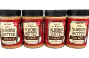 4 X Trader Joes Raw Almond Butter Creamy Unsalted 16 oz each