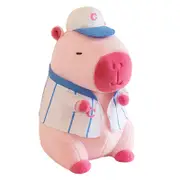 Super Cute Soft Fleece Capybara Plush Toy Baseball 68cm Pink