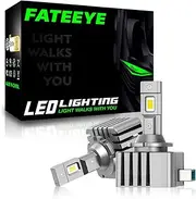 D3S/D3R LED Headlight Bulbs - 20,000LM 70W 6000K Cool White Fog Light Kit (100% Brighter Xenon HID Replacement) - Plug & Play - 2-Pack (D3S/D3R)