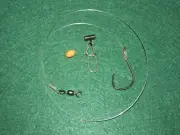 5 Fish Finder Surf Fishing Rigs 50# mono 6/0 circle hook reddrum catfish leaders
