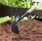 Dual-purpose Metal Garden Hoe And Rake With Wooden Handle Sturdy Iron Constructi