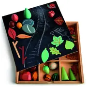 50pc Tender Leaf Toys 30.5cm My Forest Floor Wooden Toy Set w/ Shelf Kids 3y+
