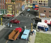 Walthers Cornerstone HO Scale Building/Structure Kit Asphalt Street System
