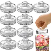 9Pack Glass Fermentation Weights with Easy Grip Handle for Wide Mouth Mason Jars