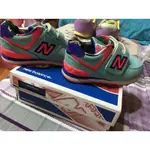 NEW BALANCE 574經典皮質復古粉藍色童鞋💕