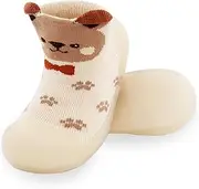 [OJOYCEE] Non-Slip Baby Toddler Sock Shoes, Soft Infant Toddler First Walking Shoes Non-Skid Kids Slippers for Baby Boys Girls Lightweight Slip-on Sneakers Baby Trainers Indoor Outdoor