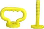 Oshhni Adjustable Kettlebell Handle for Weight Plates, Multifunction,Portable Dumbbell Converter for Gym Competition