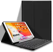 Keyboard Case for iPad 9.7 inch, Cover for iPad Air 1 2 Pro 5th 6th 2018 2017 Generation, Lightweight Slim Wireless Cover with Detachable Bluetooth Keyboard for iPad 9.7 inch (Black)