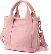 [NAKODU] Multi Pocket Canvas Tote Bag for Women,Tote Bag with Zipper,Everything Tote Bag Purse Travel Tote Bag with Compartment,2 Sizes
