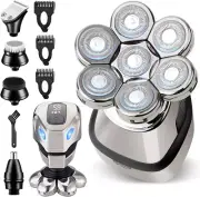 Electric Head Shavers for Bald Men, 7D 5-in-1 WeChip for...