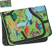 MINAOLULUS Playmat for Baby Foldable Dinosaur Car Rug Boys and Girls Play Mat Safe Non-Slip Design
