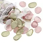 300 Pcs Artificial Silk Rose Basket Petals Lotus Pink/Light Green/White