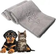 Viiotu Quick Dry Dog Bath Towel, Microfiber Pet Towel with Edge Craft, 100x50cm, Suitable for Cats and Dogs