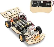 ScienSta Wooden STEM Car for Kids 8-12, Remote Control, Drifting, Racing
