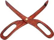 NOLITOY Wooden Bread Serving Tongs Ergonomic Utensils for BBQ Buffet Salad Appetizer Fruits and Spaghetti Minimalist Design for Comfortable Handling and Timeless Appeal