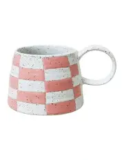 [Robert Gordon] Celeste Hand Painted Mug in Pink Check