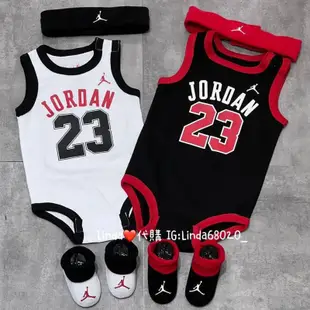 Linda❤️代購 Nike Jordan 喬登 喬丹 包屁衣 禮盒 新生兒 滿月禮 童帽 彌月禮 週歲禮
