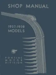 1937 1938 Pontiac Shop Service Repair Manual Book Engine Drivetrain Electrical