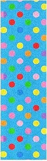 Amooorous Cartoon Colorful Dot Blue Grip Tape for Longboard Bubble Free Longboard Grip Tape Grippy Cruiser Grip Tape 33×9 Inch