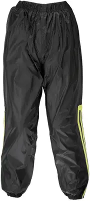 GMS Douglas Motorcycle Rain Pants, black-yellow, Size 7XL for Men Black Yellow