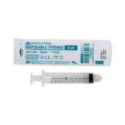 Livingstone Syringe 5ml Luer Lock Tip Latex Free Hypoallergenic Sterile 100/Box