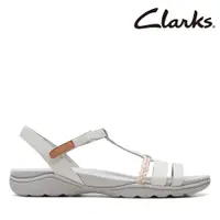 在飛比找PChome24h購物優惠-【Clarks】女鞋Amanda TealiteT字細帶編織