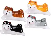MOLUCKFU 4Pcs Cute Chopstick Rests Lovely Spoon Holders for Daily Use for Home Dining Decor and Elegant Table Settings