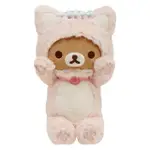 【SAN-X】拉拉熊 懶懶熊 貓咪湯屋系列 貓咪造型絨毛娃娃 一起泡湯吧 拉拉熊(RILAKKUMA)
