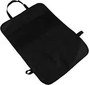 iplusmile Car Kick Pad Backseat Organizer Back of Seat Car Organizer Seat Protector Anti-kick Storage Mat Black Oxford Cloth