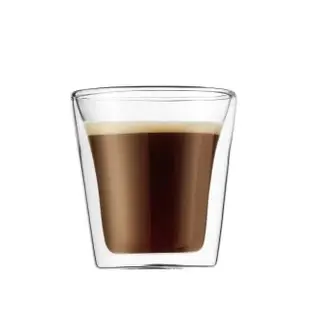 【Bodum】CANTEEN 雙層玻璃杯兩件組 100cc-2入