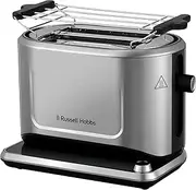 [Russell Hobbs] 26210-56 Toaster [for 2 Slices, Perfect Browning Degree - No matter what Bread - Fully Automatic] Attentiv Stainless Steel (Digital Touch Control Surface)