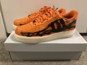 US8.5 - Nike Air Force 1 Low Orange Skeleton Halloween