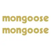 Mongoose seat decal DIECUT - Old school bmx