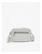 [Country Road] Recycled Polyester Logo Crossbody Bag in Silver Glitter