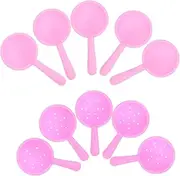 Kisangel 10pcs Beach and Pool Sand Shovels for Bath and Outdoor Sandbox Play Lightweight and Portable Fun for Adventures