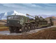 Trumpeter 1/35 MAZ-537G intermediate type with MAZ/ChMZASP 5247G semi-trailer Plastic Model Kit 00211