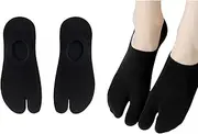 [Keroius] Flip Flop Tabi Socks Split 2 Toe No Show Low Cut Socks Cotton Big Toe Ankle Japanese Style Sock 2 Pairs